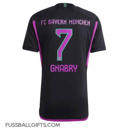 Bayern Munich Serge Gnabry #7 Fußballbekleidung Auswärtstrikot 2023-24 Kurzarm